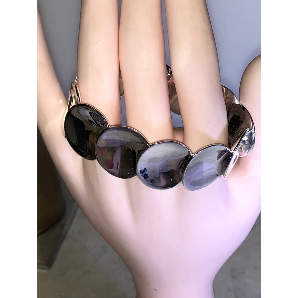 CHLOE + ISABEL anniversary silver bracelet-B027